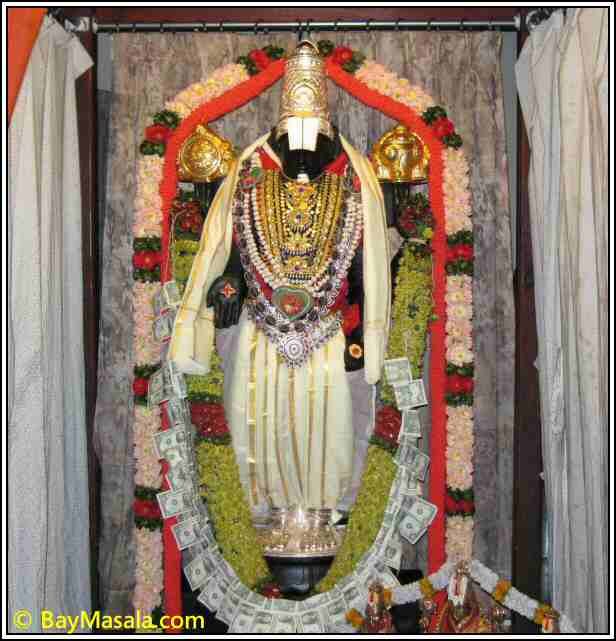 Balaji in Lakshmi Ganapati Temple © BayMasala.com