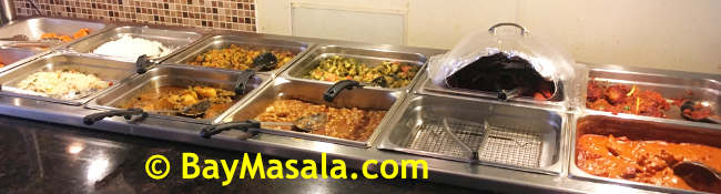 Indian Buffet Counter image © BayMasala.com