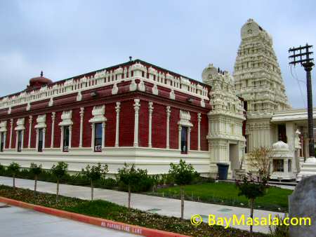 Livermore Siva Vishnu Temple side view © BayMasala.com