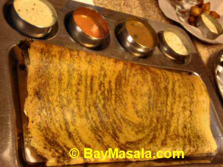tirupathi bhimas bay area tirupathi bhimas milipitas coriander dosa - Image © BayMasala.com